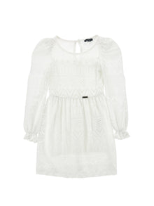 Girls | Knitted One-Piece Dress | Cream