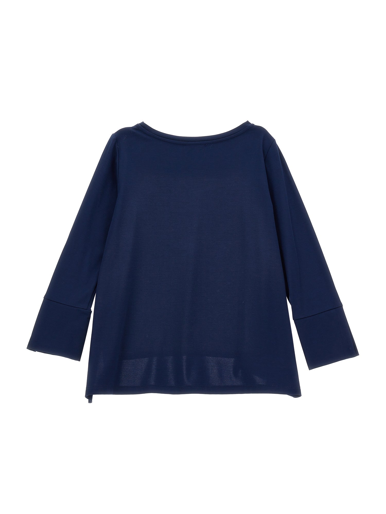 Girls | Long T-Shirt With Side Slits | Navy Blue