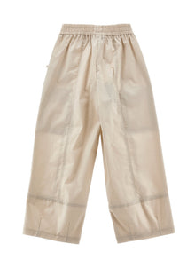 Girls | Parachute Canvas Cargo Pants | Ecru