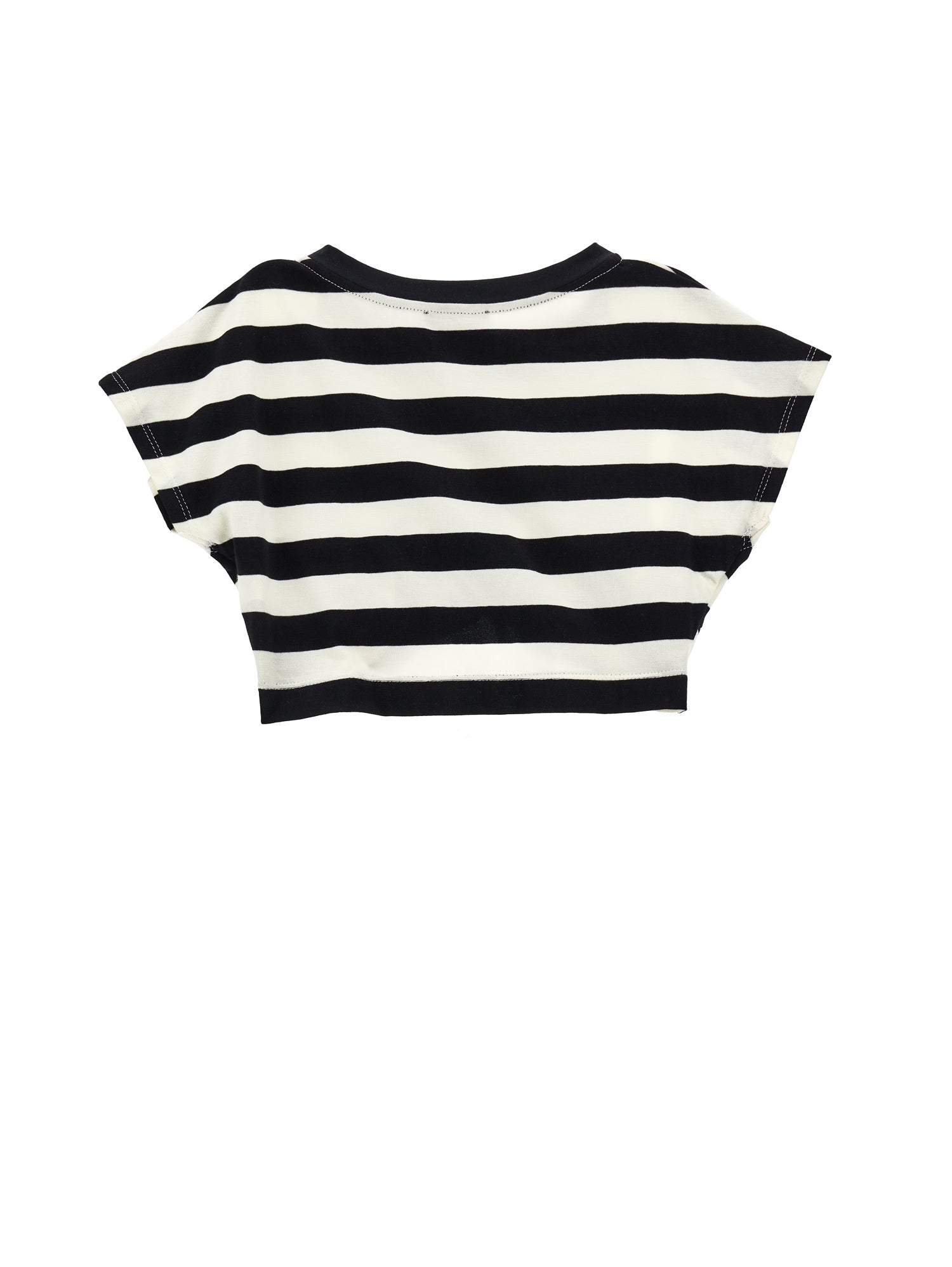 Girls | Top Stripes With Knot | Cream/Black