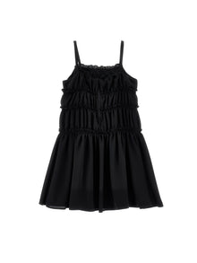 Girls | Georgette Party Night Dress | Black
