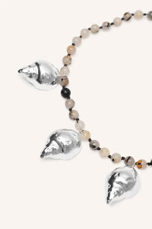 Wild Hunt Beaded Necklace | Silver