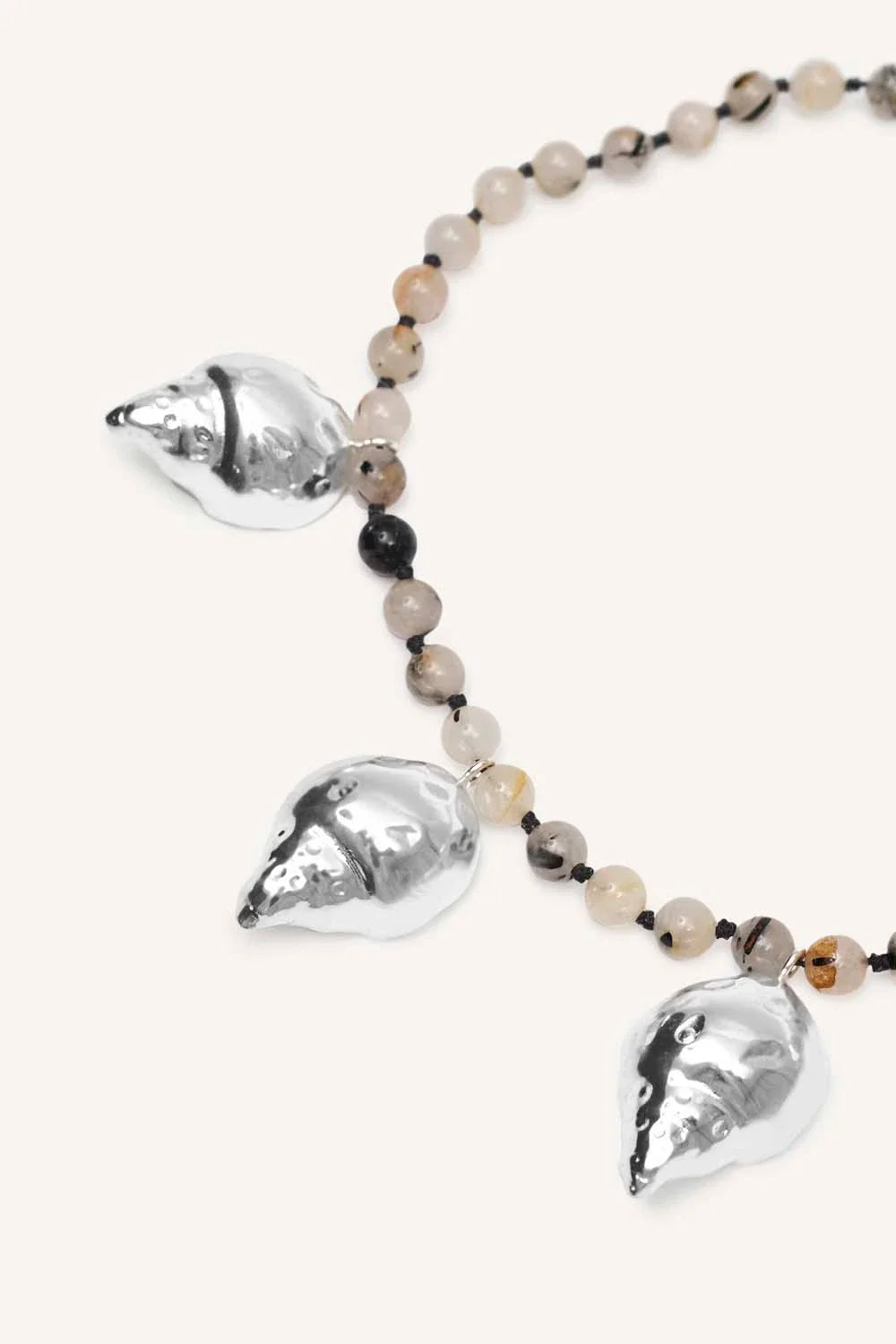 Wild Hunt Beaded Necklace | Silver