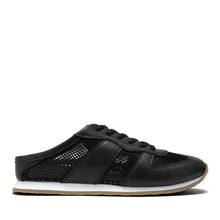 Jettson Sport Mule | Black Faux Nappa/Mesh