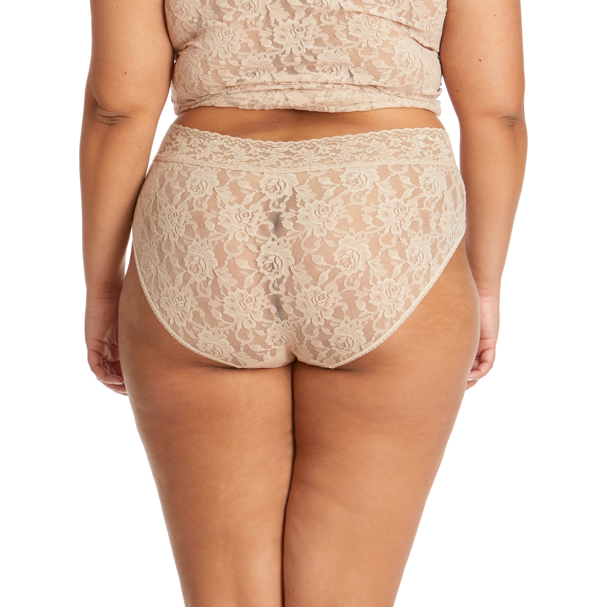 Plus Size Signature Lace French Brief | Chai