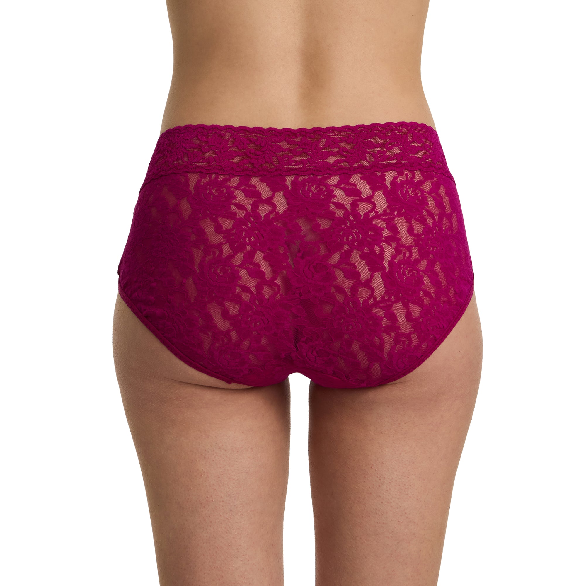Signature Lace French Brief | From The Vine (Red)