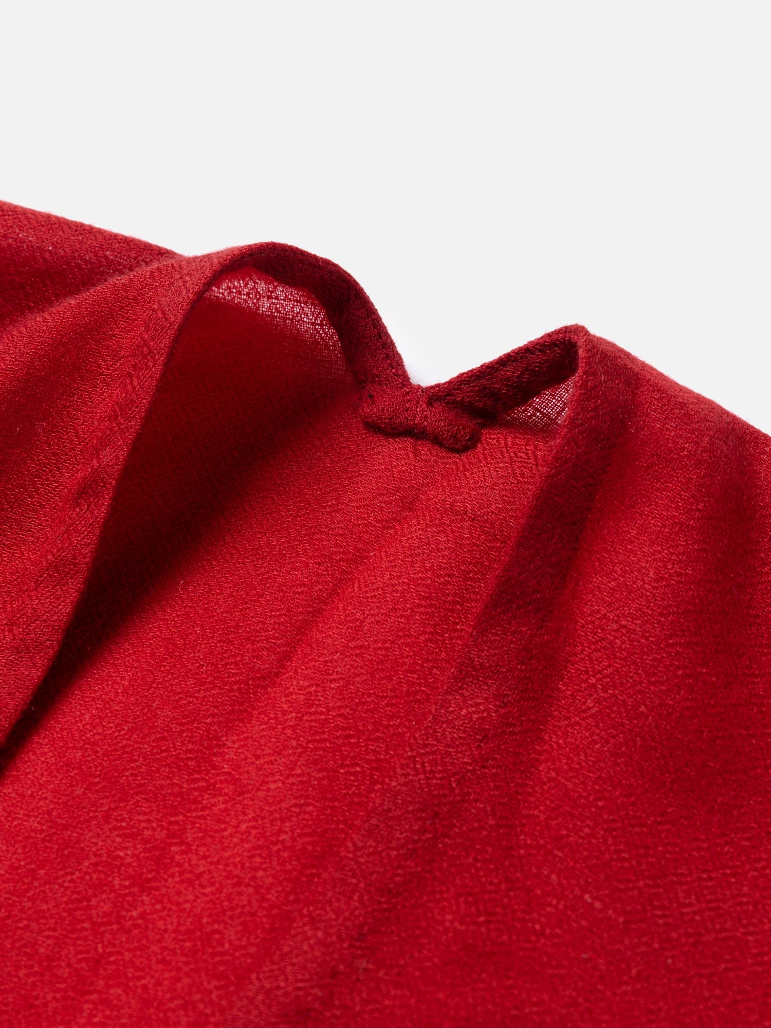 Embroidered Cashmere Shawl | Red