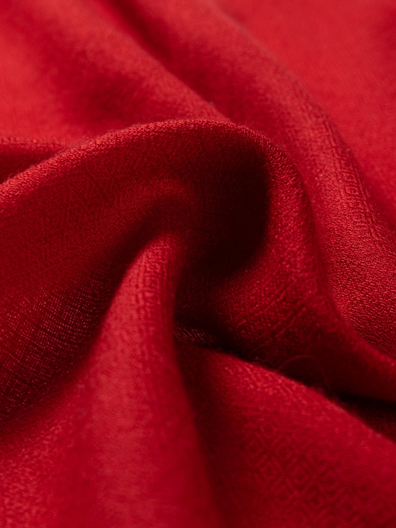 Embroidered Cashmere Shawl | Red
