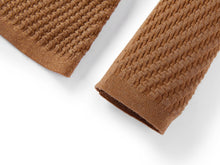 Long Sleeve Turtleneck Knit Top | Brown