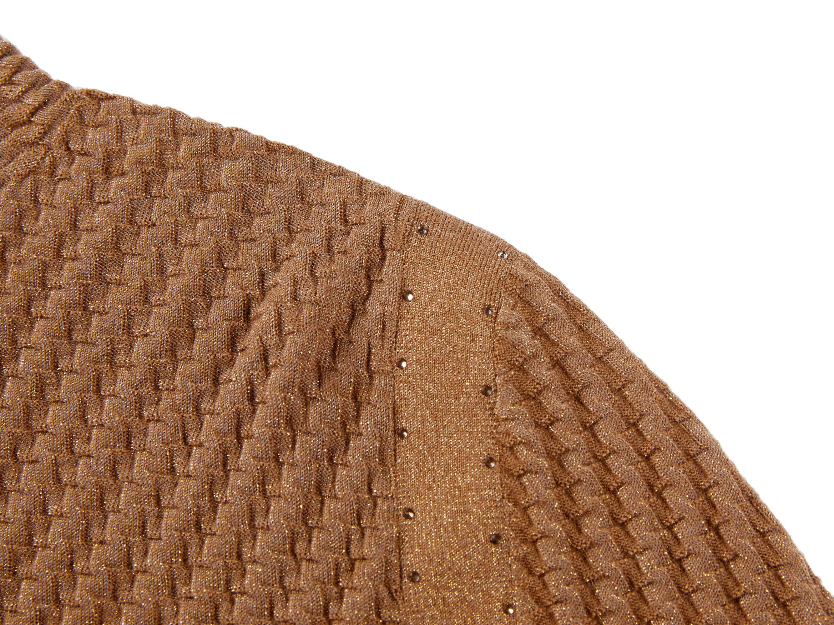 Long Sleeve Turtleneck Knit Top | Brown