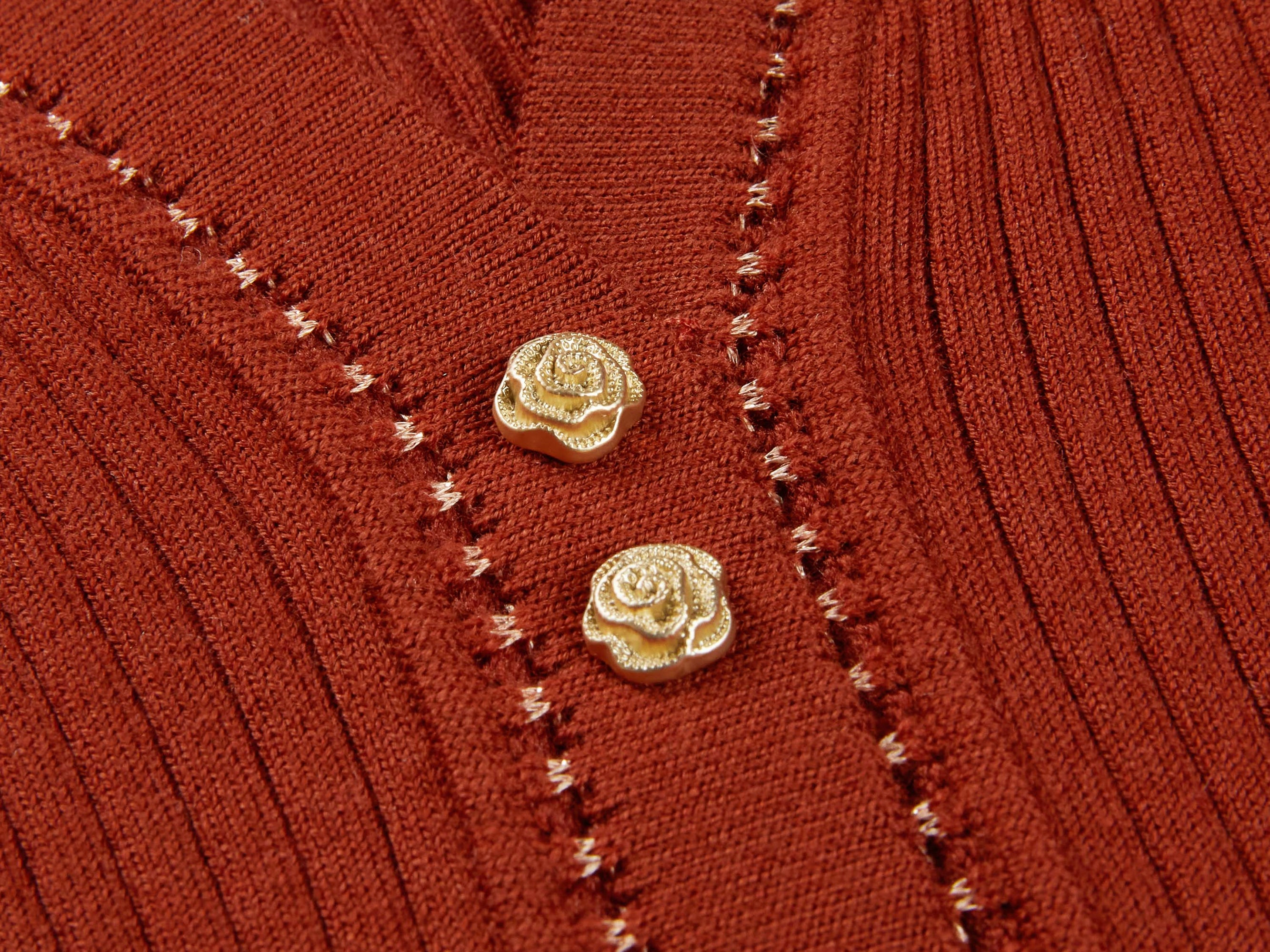 Button Cardigan | Red