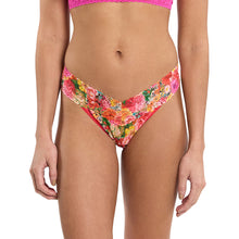 Signature Lace Original Rise Thong | Floramania (Pink)