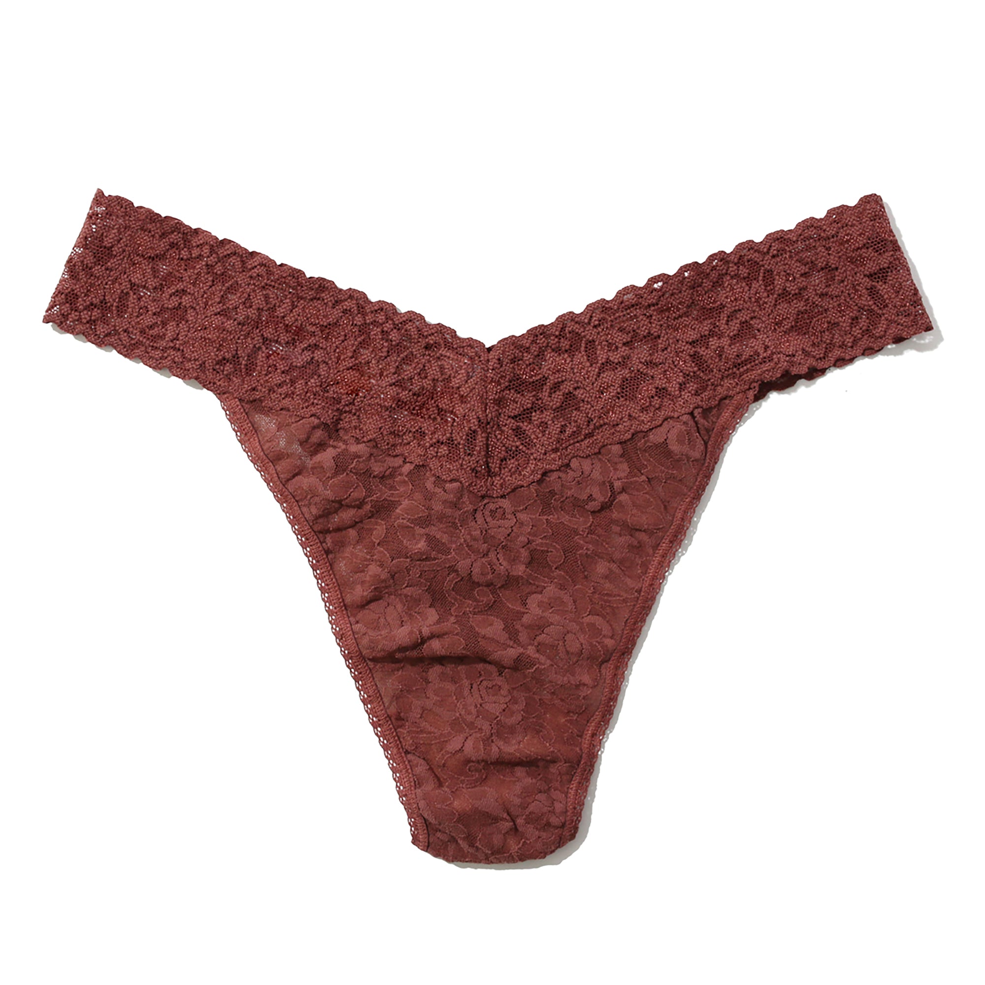 Signature Lace Original Rise Thong | All Spice