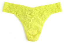 Signature Lace Original Rise Thong | Citrus Punch Yellow