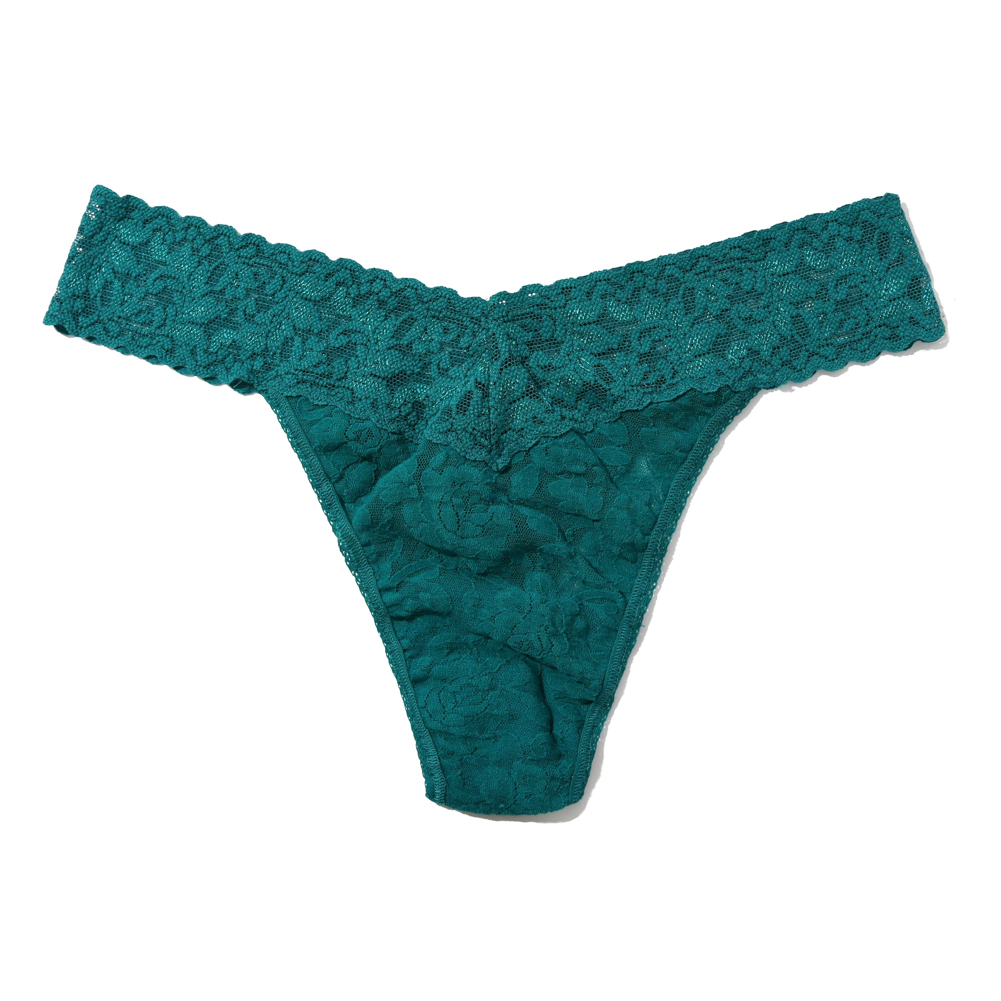 Signature Lace Original Rise Thong | Moodstone