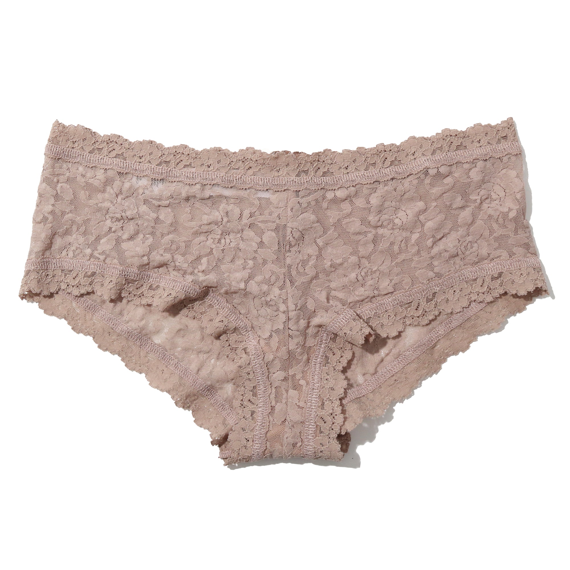 Signature Lace Boy Short | Taupe