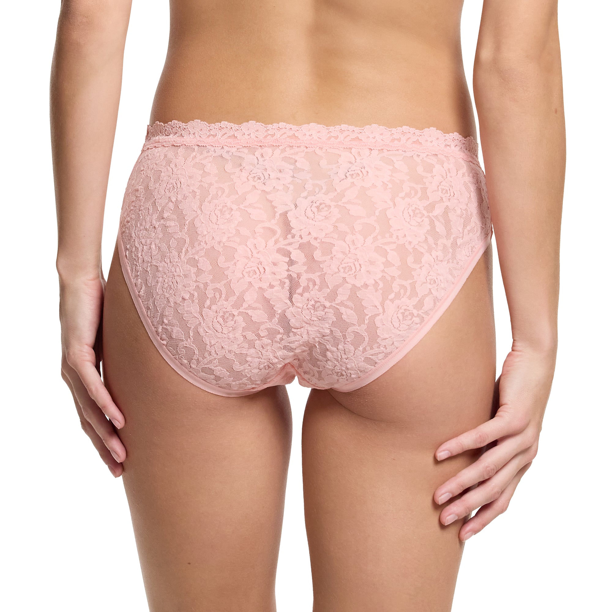 Signature Lace V-Front Brief | Pretty In Peach (Pink)