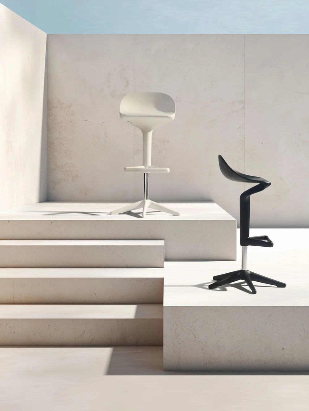 Spoon Stool | Single | White
