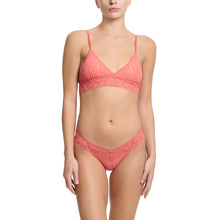 Signature Lace Low Rise Thong | Courageous Coral
