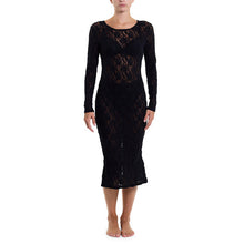 Signature Lace Midi Dress | Black