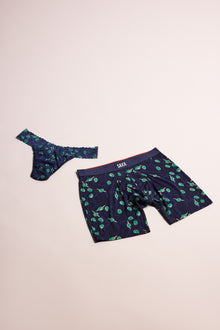 Signature Lace Original Rise Thong & Saxx Boxer Brief | Olive You | Maritime