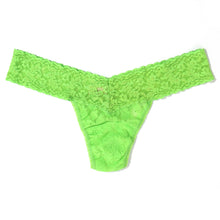 Signature Lace Low Rise Thong | Lush Green