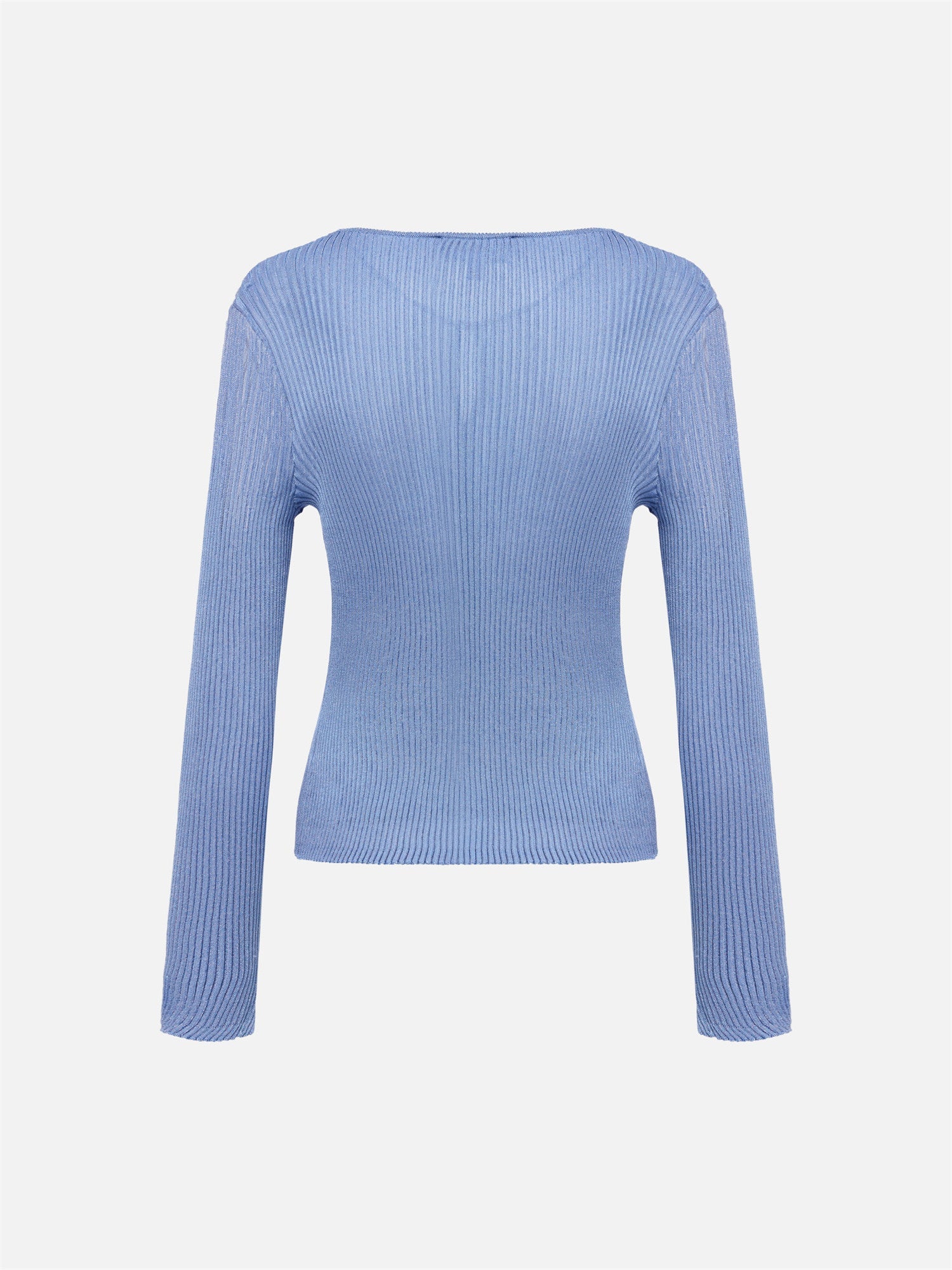Silk-Acetate Knit Base Layer | Blue