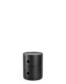Componibili Recycled Storage Unit - 2 Elements | Single | Black