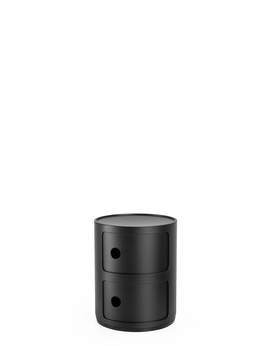 Componibili Recycled Storage Unit - 2 Elements | Single | Black