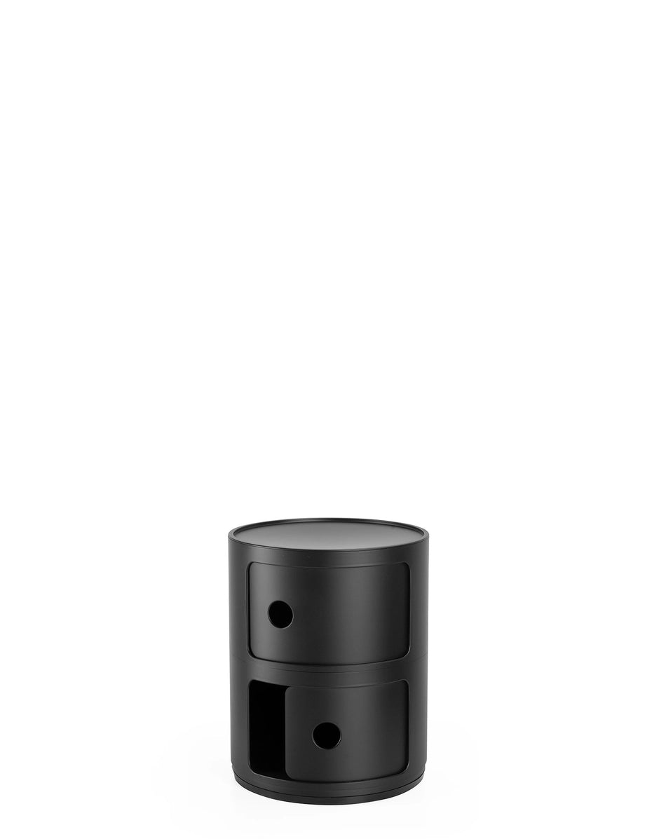 Componibili Recycled Storage Unit - 2 Elements | Single | Black