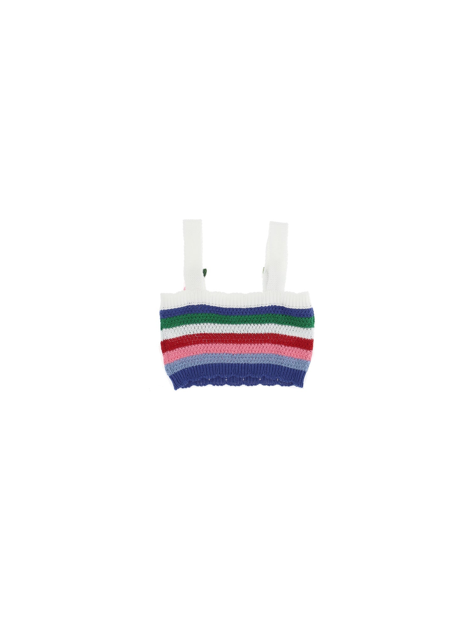 Girls | Openwork Macramé Vest Top | Multicolor