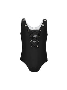Girls | One-Piece Corset Swimsuit | Black