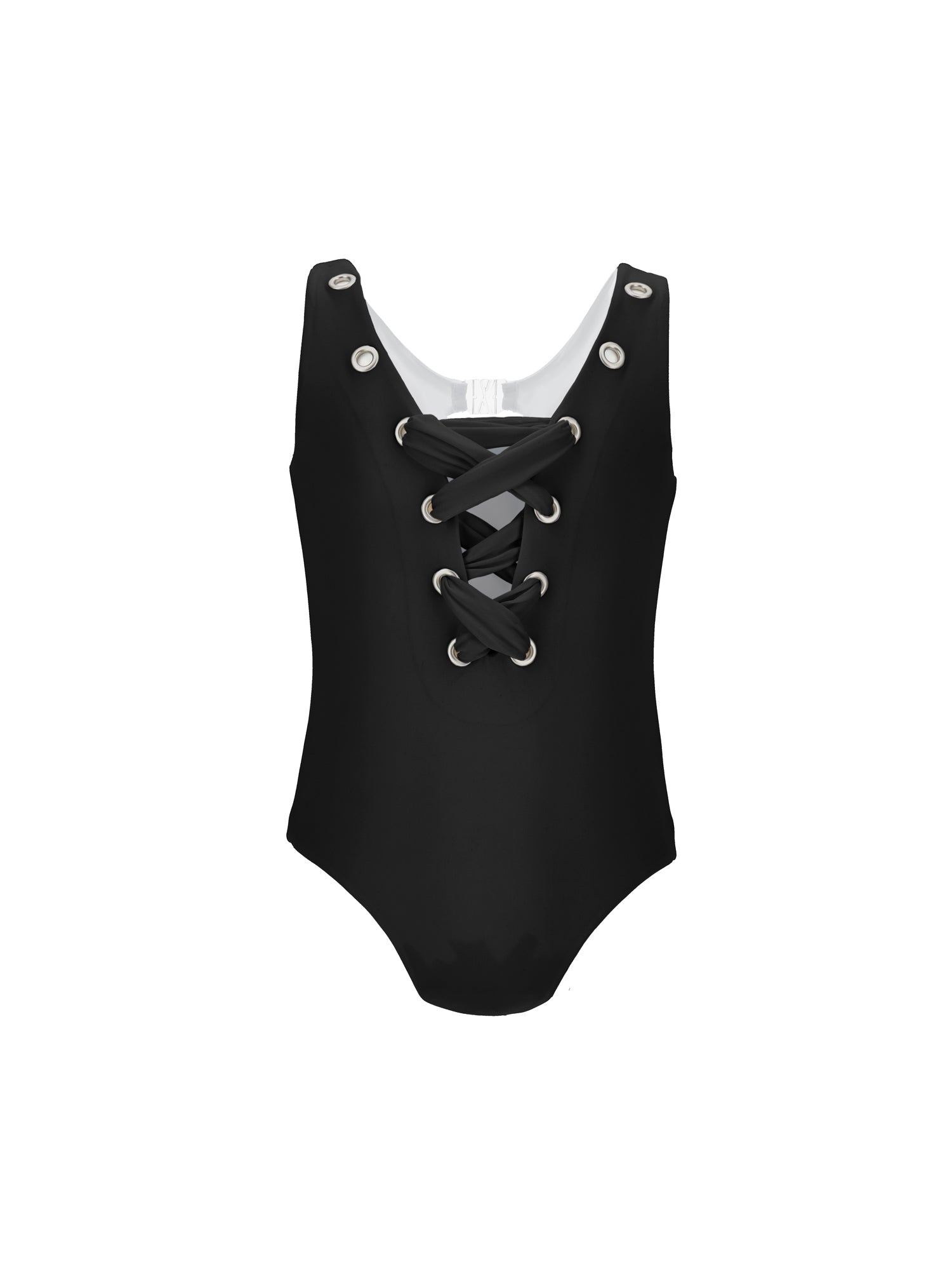 Girls | One-Piece Corset Swimsuit | Black
