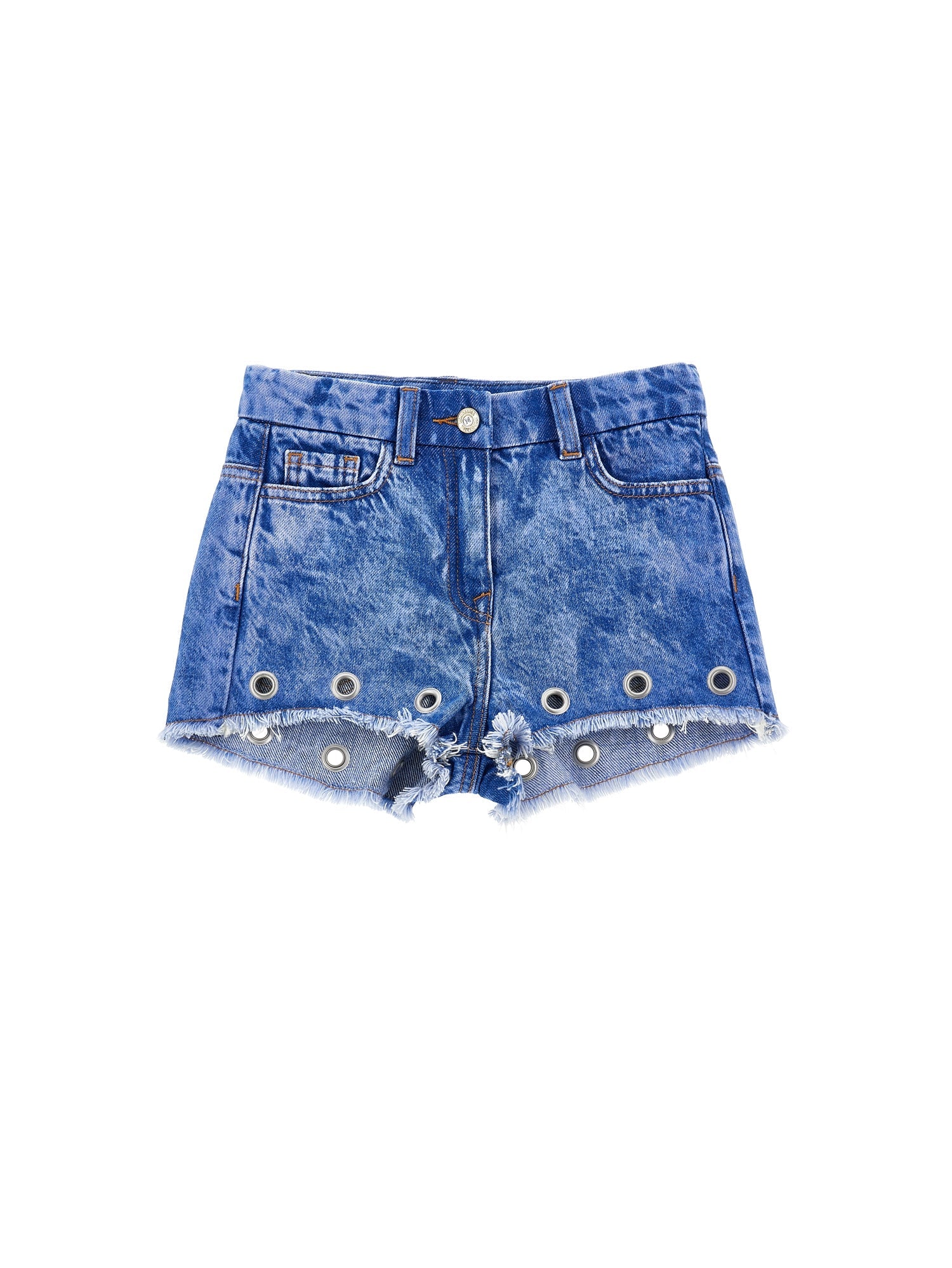 Girls | Jeans Shorts With Sails | Stone Denim Blue