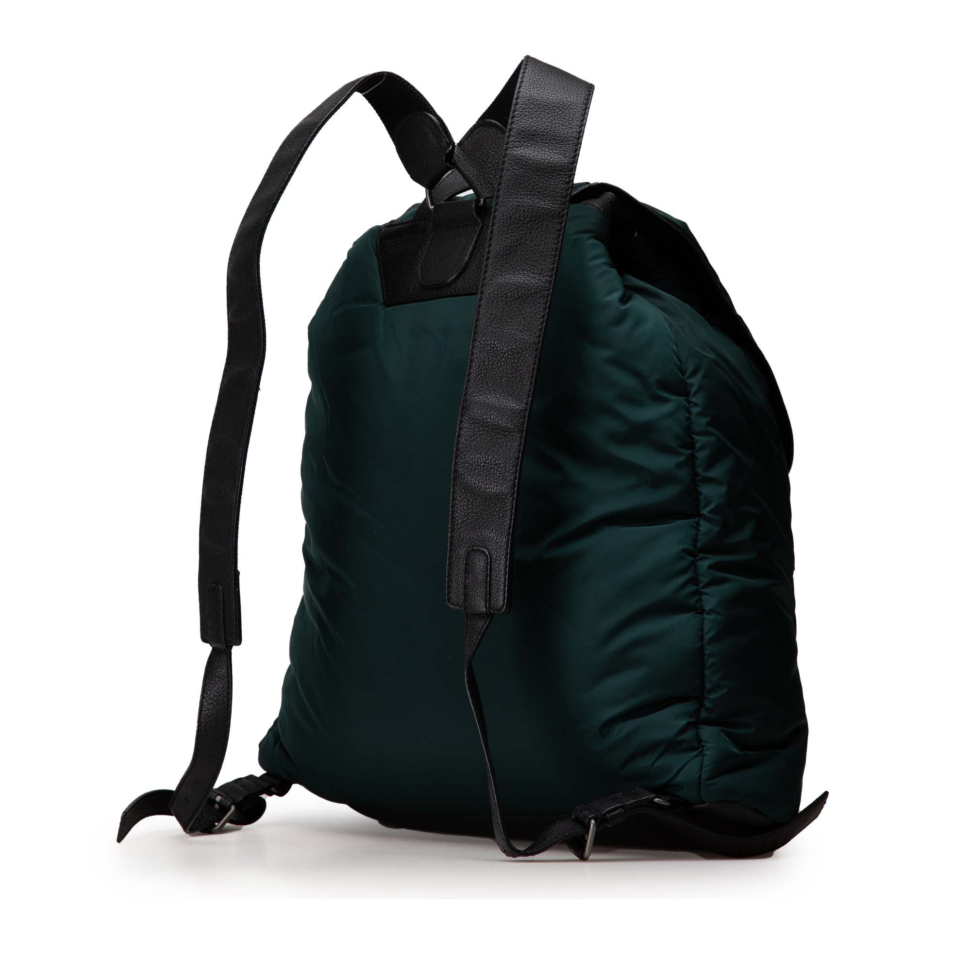 Balenciaga | Pre-Owned Nylon Motocross Classic Traveler Backpack | Green/Dark Green