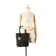 Fendi | Pre-Owned Zucchino Canvas Chef Front Pocket Shopping Tote | Brown/Dark Brown