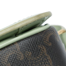 Celine | Pre-Owned Teen Triomphe Coated Canvas and Calfskin Triomphe Crossbody | Brown/Dark Brown