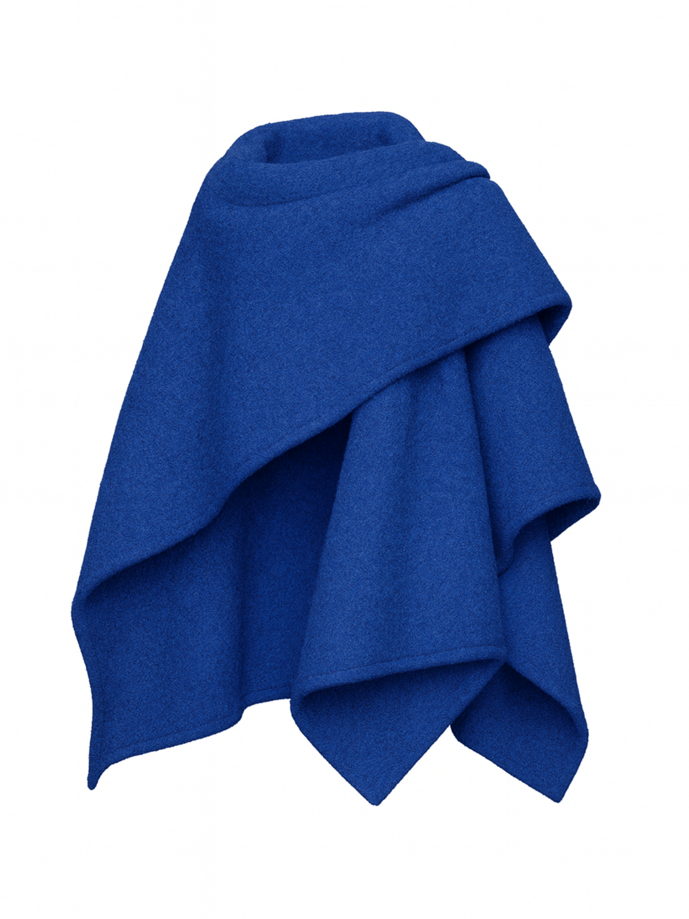 Wrap Cape | Solid Blue