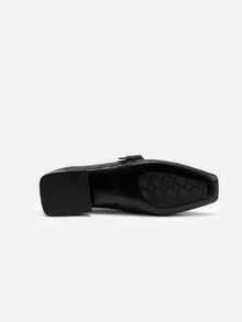 Low-heeled Muller Slippers | Black