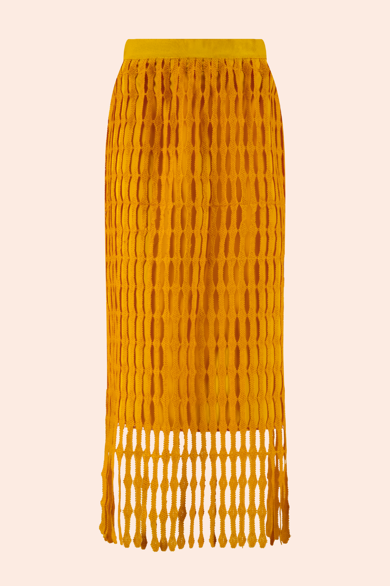 Fringe Lace Pencil Skirt | Mango
