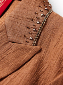Linen Blazer | Brown