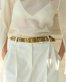 No. 2 Belt | Mocha/Gold