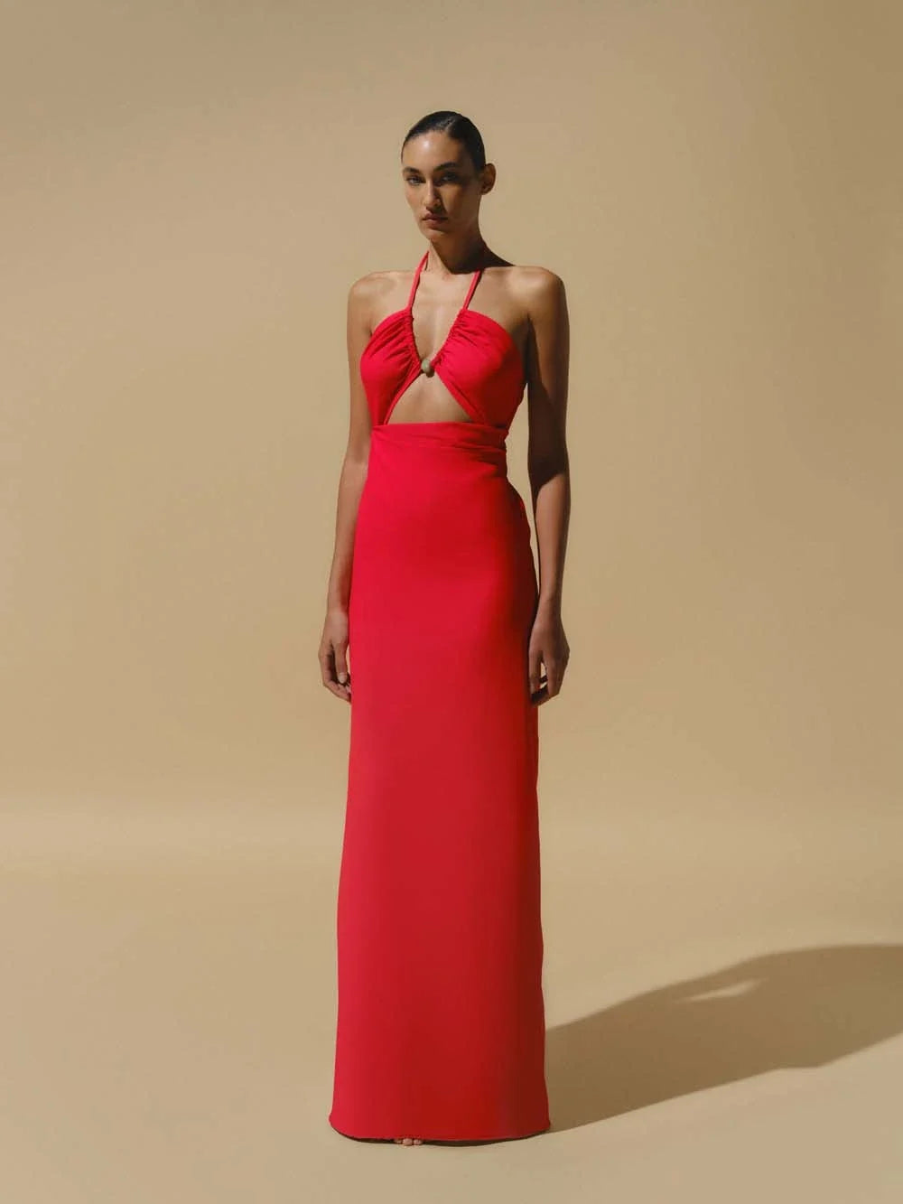 Rho Maxi Dress | Off Red