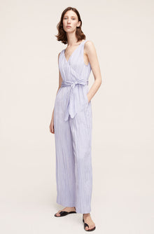 Tie Front Jumpsuit | Soft Periwinkle