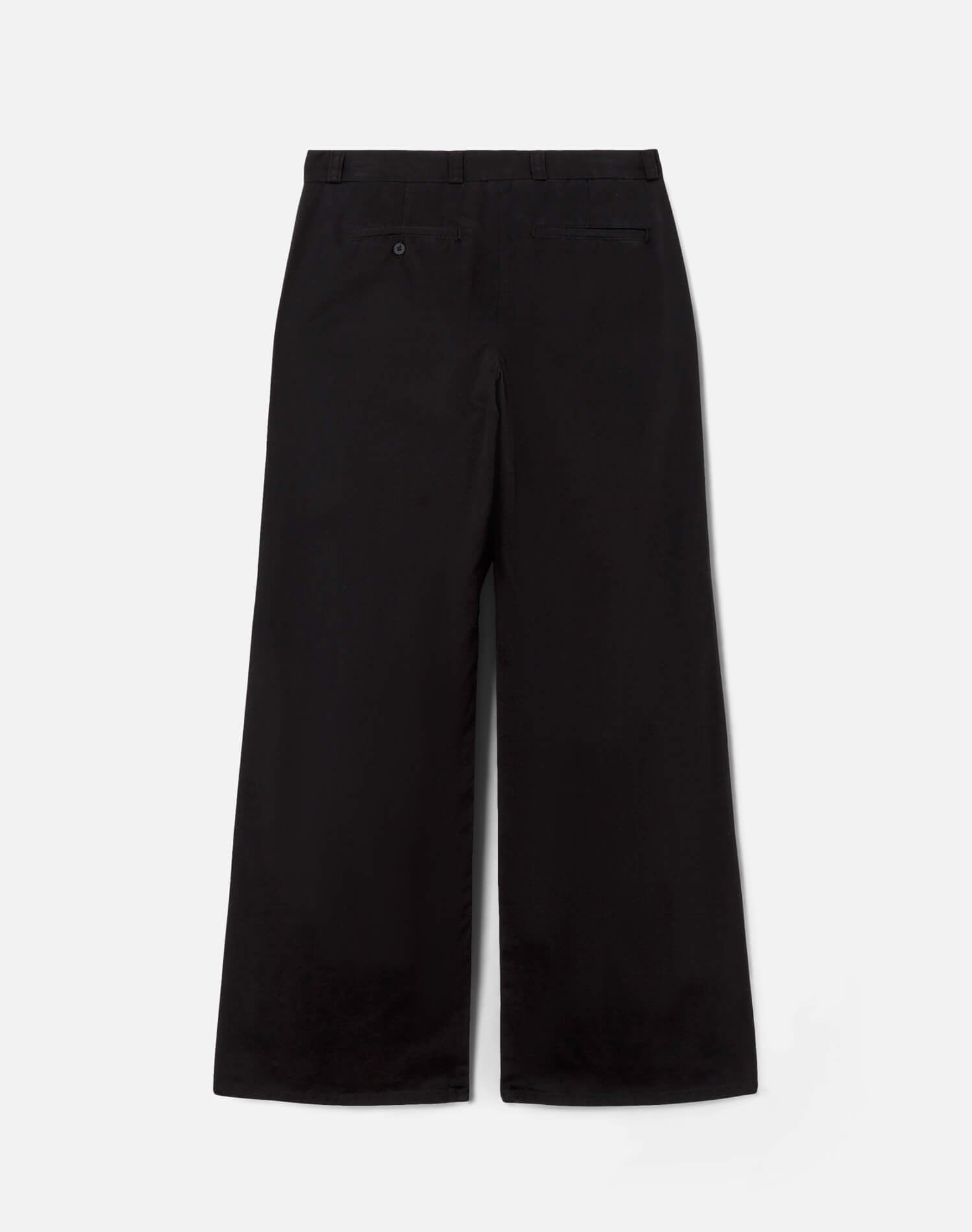 Womens | Mid Rise Wide Leg Trouser | Washed Black