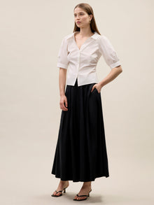 Isla Poplin Shirt | Milk