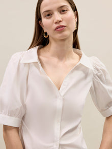 Isla Poplin Shirt | Milk