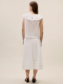 Marietta Crinkle Top | Milk