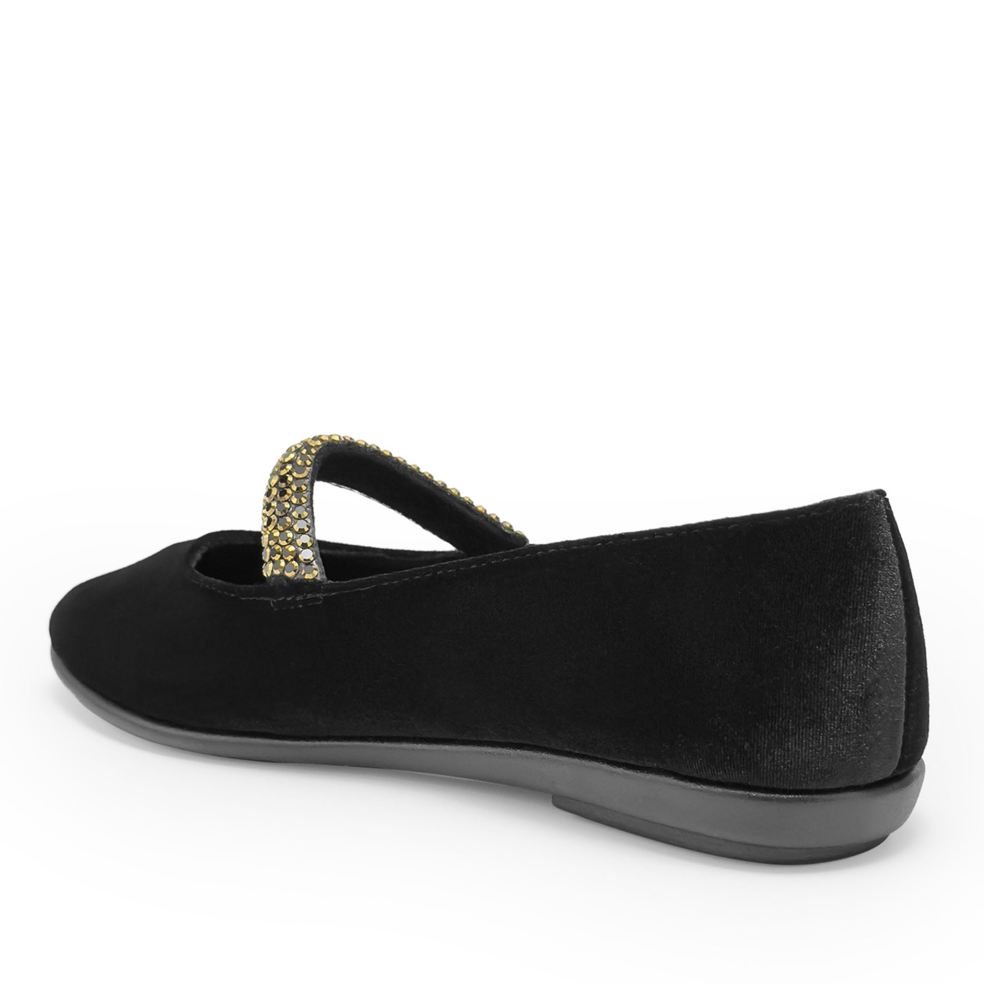 Brisa Dress Flat | Black Velvet
