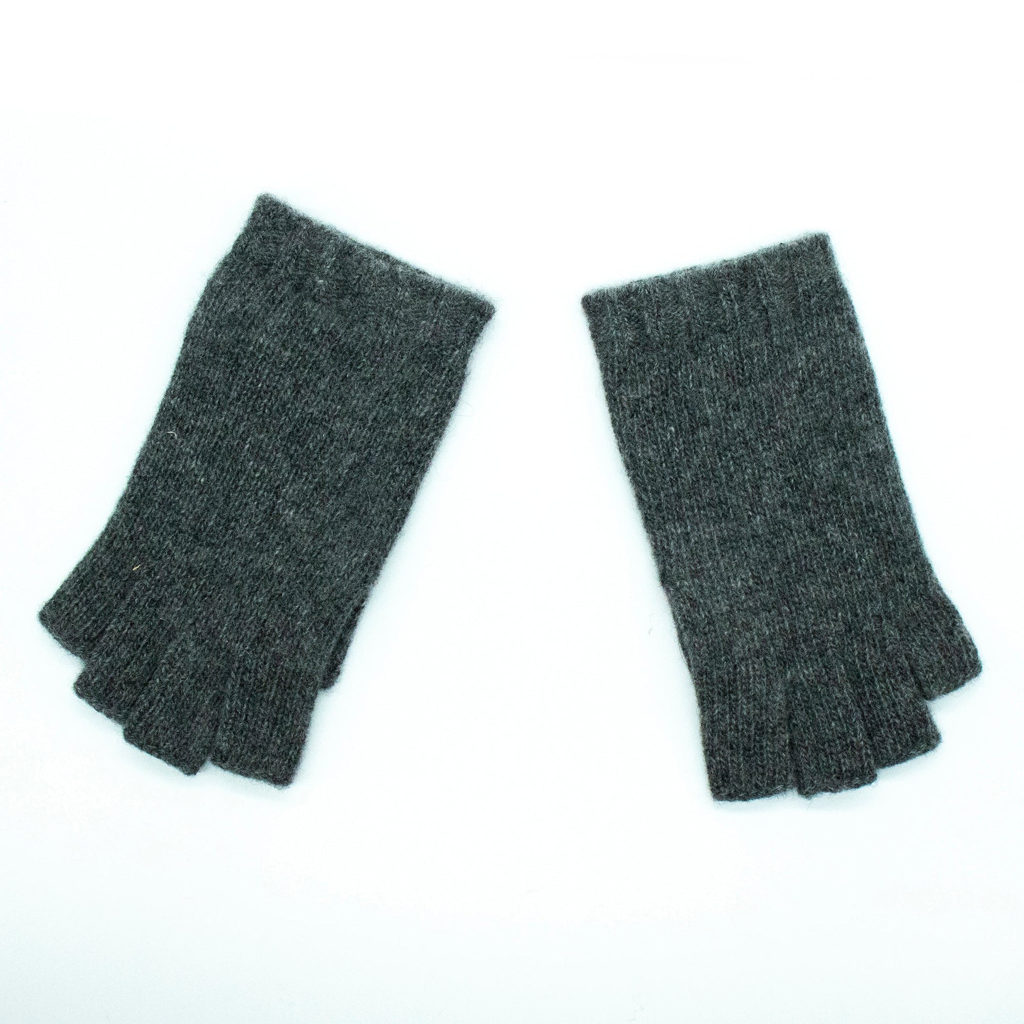 Kids Cashmere Fingerless Gloves | Medium Grey